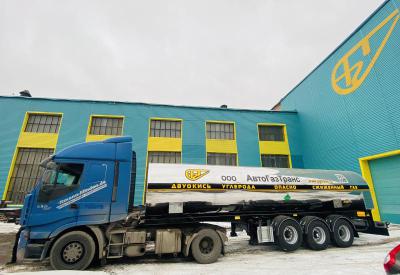 Полуприцеп-цистерна для транспортировки CO₂ ЦЖУ-18,0-2,0