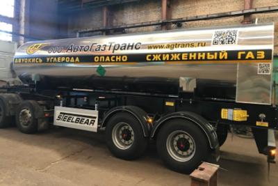 62-я Полуприцеп-цистерна ЦЖУ-10,0-2,0 отгружена в город Чайковский, Пермский край