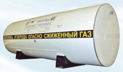 Storage tank of liquid carbon dioxide