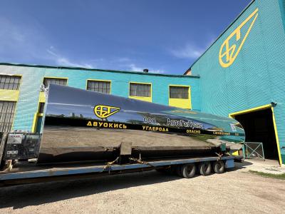 Shipment of tank for storage liquid CO2 RDKh-50,0-2,0 with a refrigeration system AGT 26F